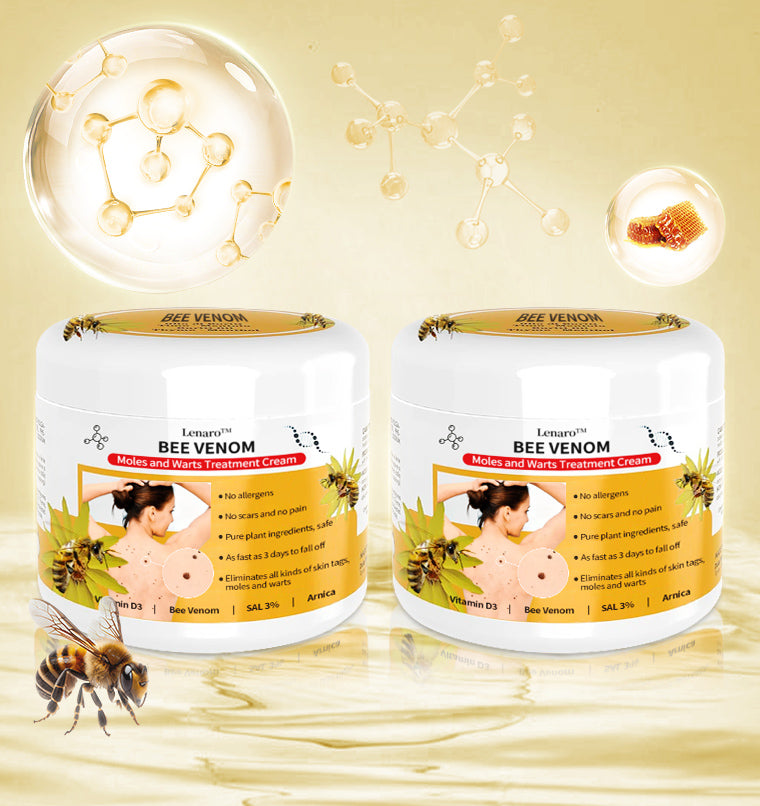 🐝👨‍⚕[🌟Official Brand Store🌟] Lenaro™ Bee Venom Mole and Wart Treatment Cream(👨‍⚕AAD RECOMMENDS)