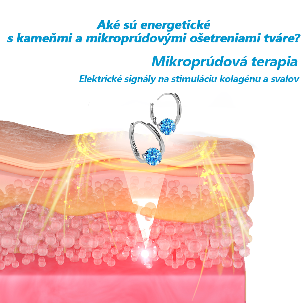 Mikroprúdové náušnice PKNEW™ Energy Stone – stimulujú produkciu kolagénu a odstraňujú vrásky