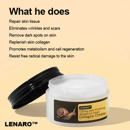 🌈🌈（Last day for 50% off）LENARO™  snail collagen lifting and firming cream (🔥 Limited offer last 30 minutes)